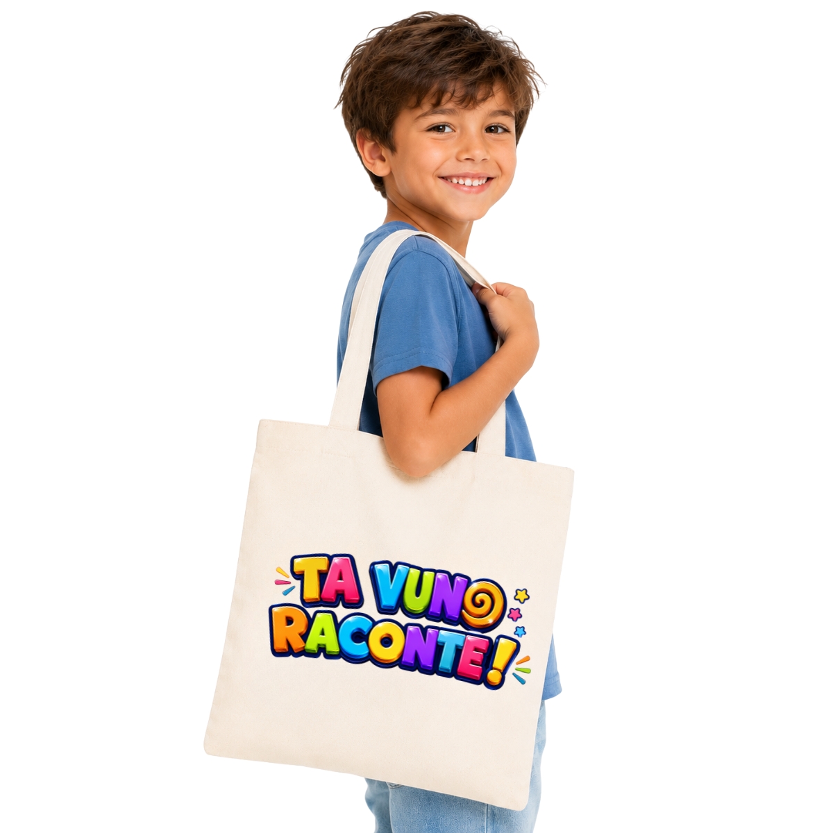 Tote Bag TA VUNO RACONTE! – VERSION LOGO – Image 5