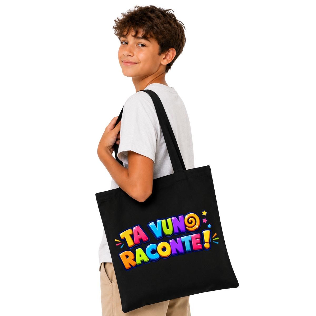 Tote Bag TA VUNO RACONTE! – VERSION LOGO – Image 7