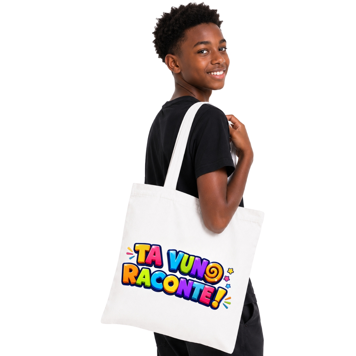 Tote Bag TA VUNO RACONTE! – VERSION LOGO – Image 4