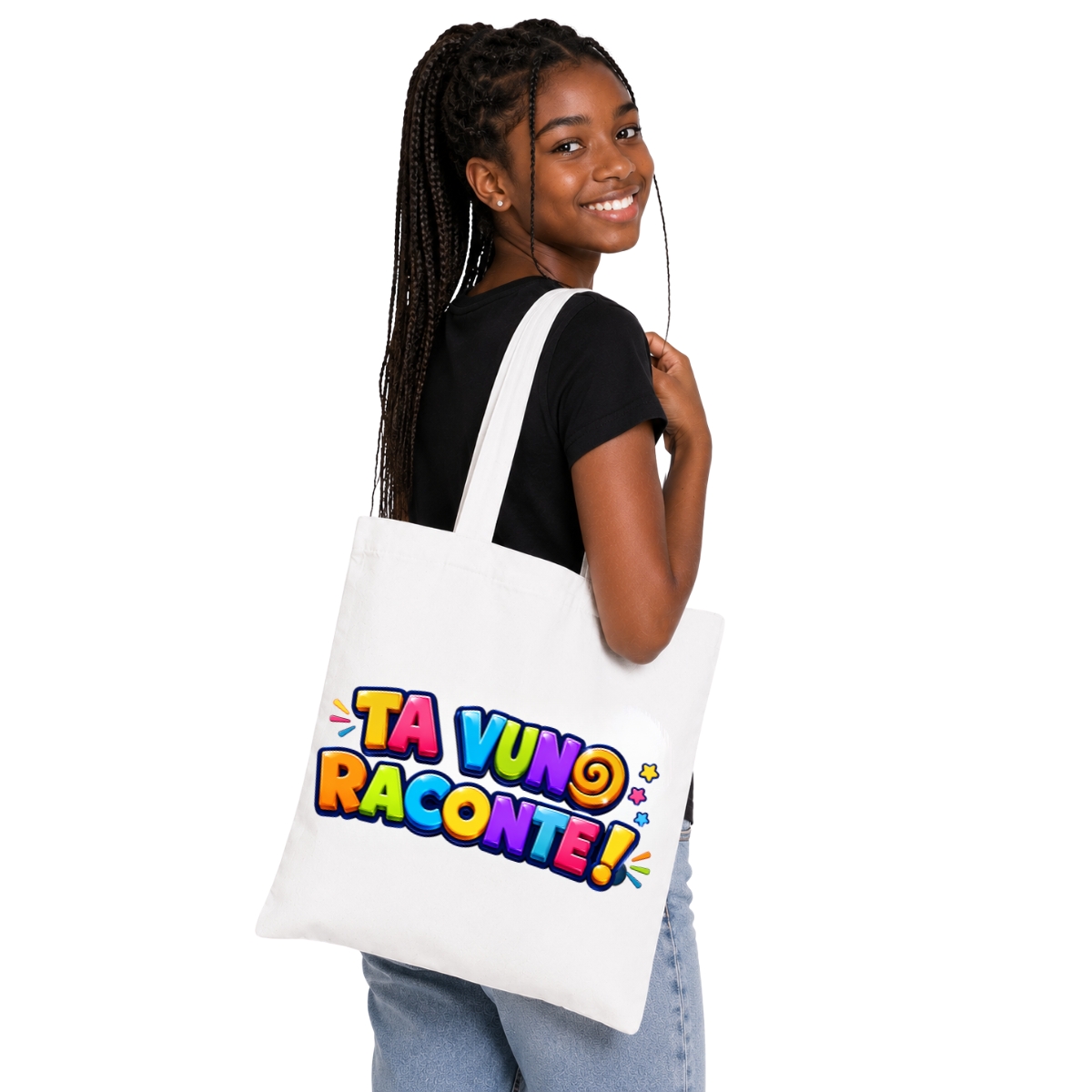 Tote Bag TA VUNO RACONTE! – VERSION LOGO – Image 3